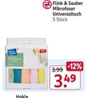 Mikrofaser Universaltuch von Flink & Sauber im aktuellen Rossmann Prospekt für 3,49 €