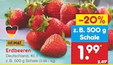 Erdbeeren für 1,99 € bei Netto Marken-Discount im Angebot Erdbeeren im aktuellen Netto Marken-Discount Prospekt