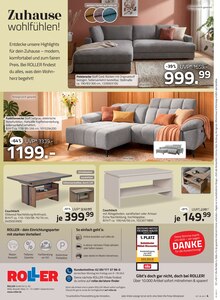 Sitzmöbel im aktuellen ROLLER Prospekt (Hannover) Sitzmöbel im ROLLER Prospekt "Zuhause neu gedacht!" mit 4 Seiten (Hannover)