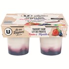 Yaourts sur lit de fruits - U DE NOS REGIONS - Bi1 à Auxerre Yaourts sur lit de fruits - U DE NOS REGIONS en promo chez Bi1 Auxerre à 1,91 €