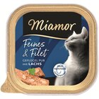 Miamor Feines & Filet Geflügel Pur & Lachs 100 g Angebote von Miamor bei Zookauf Meerbusch für 0,79 €