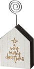 dm-drogerie markt Berlin - Kartenhalter, Holzhaus, schwarz-weiß-gold Angebot im Prospekt Kartenhalter, Holzhaus, schwarz-weiß-gold bei dm-drogerie markt im Berlin Prospekt für 2,25 €