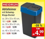 Abfalleimer mit Schwing-Klapp-Deckel Angebote von HEIDRUN bei Zimmermann Delmenhorst für 4,99 €