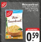 Weinsauerkraut Angebote von Gut & Günstig bei E center Wuppertal für 0,59 €