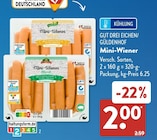 Mini-Wiener im ALDI SÜD Prospekt Mini-Wiener von Gut Drei Eichen/Güldenhof im aktuellen ALDI SÜD Prospekt für 2,00 €