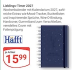 Lieblings-Timer 2027 im Angebot bei GLOBUS in Kempen Lieblings-Timer 2027 Angebote von Häfft bei GLOBUS Kempen für 15,99 €