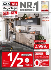 Küchenmöbel im XXXLutz Möbelhäuser Prospekt in Brühl Aktueller XXXLutz Möbelhäuser Prospekt mit Küchenmöbel, "NR.1 BEI KÜCHEN", Seite 1