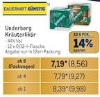 Kräuterlikör Angebote von Underberg bei Metro Görlitz für 9,98 €