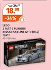 2 FAST 2 FURIOUS NISSAN SKYLINE GT-R (R34) von LEGO für 18,99 € bei Müller im Angebot 2 FAST 2 FURIOUS NISSAN SKYLINE GT-R (R34) von LEGO im aktuellen Müller Prospekt