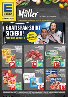 EDEKA Wilsdruff Prospekt der aktuellen Woche, gültig von 26.05.2026 bis 30.05.2026 Aktueller EDEKA Wilsdruff Prospekt "Wir lieben Lebensmittel!" mit 28 Seiten