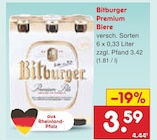 Premium Biere im Angebot bei Netto Marken-Discount in Völklingen Premium Biere Angebote von Bitburger bei Netto Marken-Discount Völklingen für 3,59 €