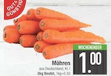 Möhren im EDEKA Prospekt Möhren von Gut & Günstig im aktuellen EDEKA Prospekt für 1,00 €