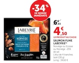 Saumon fumé Norvège - Labeyrie - Super U à Nantes Saumon fumé Norvège - Labeyrie en promo chez Super U Nantes à 4,50 €