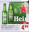 Aktuelles Heineken Lager Bier oder 0,0% Alkoholfrei Angebot bei EDEKA in Bad Kreuznach ab 4,99 €