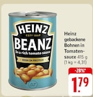 Aktuelles Heinz gebackene Bohnen in Tomatensauce Angebot bei EDEKA in Mannheim ab 1,79 €