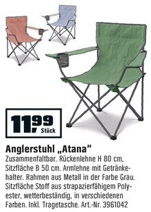Anglerstuhl „Atana“ bei OBI in Berlin Anglerstuhl „Atana“ im Angebot bei OBI Berlin für 11,99 €
