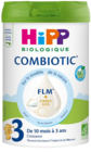 Lait 3 combiotic croissance - 800 g - HIPP dans le catalogue NaturéO