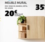 Meuble mural en promo chez Gifi Meuble mural dans le catalogue Gifi
