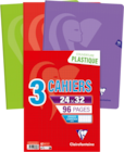 LOT DE 3 CAHIERS MIMESYS POLYPRO CLAIREFONTAINE - CLAIREFONTAINE dans le catalogue Auchan Hypermarché