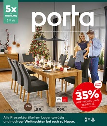 porta Möbel Prospekt "BIS ZU 35% AUF MÖBEL UND TEPPICHE" für Kürten, 8 Seiten, 28.11.2022 - 03.12.2022 porta Möbel Prospekt "BIS ZU 35% AUF MÖBEL UND TEPPICHE" für Kürten, 8 Seiten, 28.11.2022 - 03.12.2022