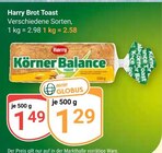 Brot Toast Angebote von Harry bei GLOBUS Wetzlar für 1,29 €