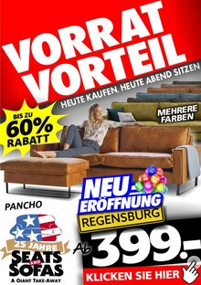 Seats and Sofas Prospekt VORRAT VORTEIL mit  Seite in Tegernheim und Umgebung