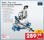 Kapp-, Zug- und Gehrungssäge HM305SL von Scheppach im aktuellen Netto Marken-Discount Prospekt für 289,99 €