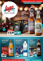 Bier im Logo Getränkemarkt Prospekt in Aschaffenburg Aktueller Logo Getränkemarkt Prospekt mit Bier, "Aktuelle Angebote", Seite 1