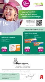 mea - meine apotheke Apotheken Prospekt der aktuellen Woche mit 4 Seiten, gültig von 01.07.2026 bis 31.07.2026, in Heitersheim und Umgebung Aktueller mea - meine apotheke Apotheken Prospekt in Heitersheim und Umgebung, "Unsere Juli-Angebote" mit 4 Seiten, 01.07.2026 - 31.07.2026