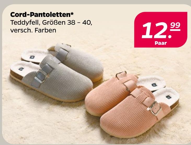 Cord-Pantoletten