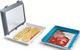 Lot de 2 plateaux pour conservation en promo à 7,99 € chez Super U Lot de 2 plateaux pour conservation dans le catalogue Super U