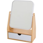 Miroir en bambou avec rangement - Action - Action à Villeurbanne Miroir en bambou avec rangement - Action en promo chez Action Villeurbanne à 3,97 €