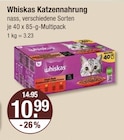 Katzennahrung von Whiskas im aktuellen V-Markt Prospekt für 10,99 €
