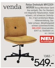 Relax Drehstuhl MYCOSY-WORXX von venda für 549,00 € bei Zurbrüggen im Angebot Relax Drehstuhl MYCOSY-WORXX von venda im aktuellen Zurbrüggen Prospekt