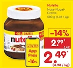 Aktuelles Nuss-Nugat-Creme Angebot bei Netto Marken-Discount in Buchholz (Nordheide) ab 2,49 €