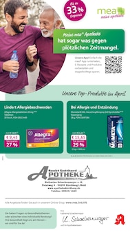 mea - meine apotheke Prospekt der KW 15 "Unsere April-Angebote" Aktueller mea - meine apotheke Prospekt "Unsere April-Angebote" Seite 1 von 4 Seiten