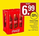 Coca Cola im Angebot bei WEZ in Bad Oeynhausen Coca Cola Angebote bei WEZ Bad Oeynhausen für 6,99 €