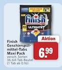 Geschirrspülmittel-Tabs Maxi-Pack im Angebot bei combi in Melle Geschirrspülmittel-Tabs Maxi-Pack Angebote von Finish bei combi Melle für 6,99 €