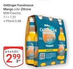 Aktuelle Oettinger Angebote bei GLOBUS in Duisburg Aktuelles Fassbrause Mango Angebot bei GLOBUS in Duisburg ab 2,99 €