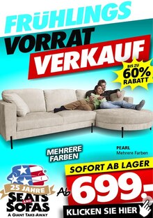 Seats and Sofas Prospekt FRÜHLINGS VORRAT VERKAUF mit  Seite in Esslingen (Neckar) und Umgebung