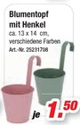 Blumentopf mit Henkel im Angebot bei Möbel AS in Rottenburg Blumentopf mit Henkel Angebote bei Möbel AS Rottenburg für 1,50 €