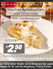 frischer Apfelkuchen von Oma Frida von  im aktuellen Höffner Prospekt für 2,50 €