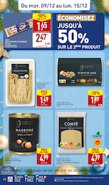 Prix et réduction Comté dans le prospectus Aldi en cours Offre Comté dans le catalogue Aldi du moment à la page 24