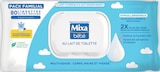 Lingettes hypoallergénique au lait de toilette x80 - Mixa bébé à 5,42 € dans le catalogue Intermarché Hyper