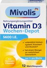 Vitamin D3 5600 I.E. Wochen-Depot Weichkapseln 12 St Angebote von Mivolis bei dm-drogerie markt Augsburg für 1,95 €