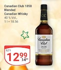 1858 Blended Canadian Whisky im Angebot bei GLOBUS in Erlangen 1858 Blended Canadian Whisky Angebote von Canadian Club bei GLOBUS Erlangen für 12,99 €