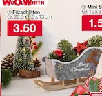 Filzschlitten von  im aktuellen Woolworth Prospekt für 3,50 €