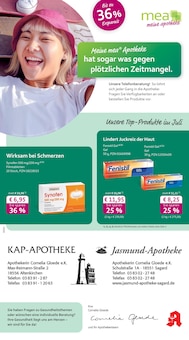 Aktueller mea - meine apotheke Prospekt (Altenkirchen, Vorpommern-Rügen, 4 Seiten zum blättern mea - meine apotheke Prospekt Unsere Juli-Angebote mit 4 Seiten