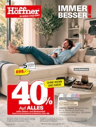 Höffner Prospekt für Vetschau mit 60 Seiten Höffner Prospekt für Vetschau: "IMMER BESSER!", 60 Seiten, 28.09.2026 - 13.10.2026