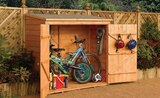 Abri à vélos bois adossable Wallstore - BERTILLO en promo chez Mr.Bricolage Argenteuil à 499,90 €